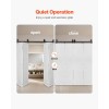 Bi-Folding Sliding Barn Door Hardware Track Kit 76\" Heavy Duty