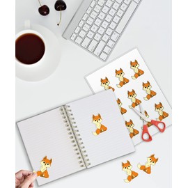 Creavvee 12 Round Label per Sheet, 25 A4 Sheets, Printable White Sticker Paper Labels for Laser/Inkjet Printers Made in Europe - Sticker Size Round 63mm