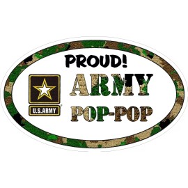 BiggyGraphics ARMY POP POP MILITARY VINYL DECAL PROUD