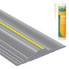 ToLanbbt 12Ft/3.7M Universal Garage Door Rubber Threshold Strip with 300ml
