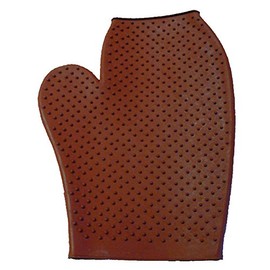 Massage Mitt. Pliable Rubber with Nubbies. Colors: Brick, Blue or Hunter Green. 10381