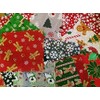 Fabric Remnants Scraps Bundle Offcuts Polycotton Christmas - 100g
