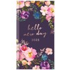 2025 Slim Week To View Vintage Flowers & Typo Designer