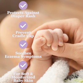 Dr. Doug's Baby Balm (Large Jar, 8 oz) - Gentle Organic Moisturizing Skin Care for Baby's Sensitive Skin with Natural Zinc Oxide for Sun Protection