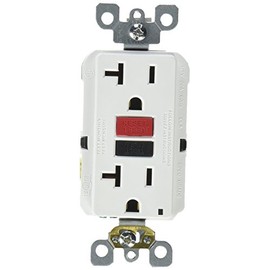 Leviton TV205382 20A WHT Self Test GFCI
