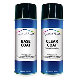 Spectral Paints Compatible/Replacement for Ford 7083 Dark Blue Pearl - Aerosol Touch-Up Spray Paint & Clear Coat