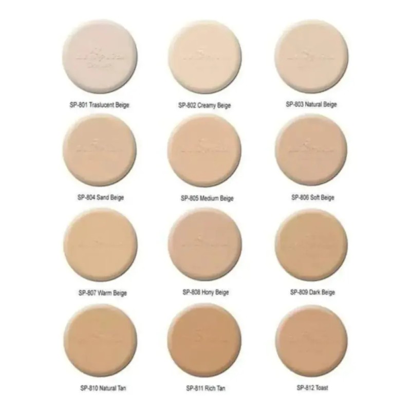 Maquillaje En Polvo Compacto Italia Deluxe Color 124-802 Creamy Beige