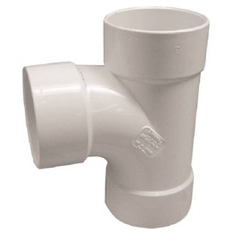 4" Sanitary Tee Sewer Drain Sewer Drain SDR 35 PVC