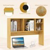 IFANNY Desk Hutch, Desktop Shelf with 4 Shelves, Desk Bookshelf