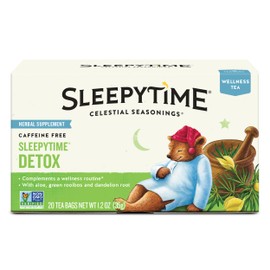 Celestial Seasonings Sleepytime Wellness Detox Tea, Caffeine Free, 20 Tea Bags Box