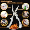 AUDAMI 2-Piece Kitchen Shears Set, Heavy Duty Professional Poultry Meat