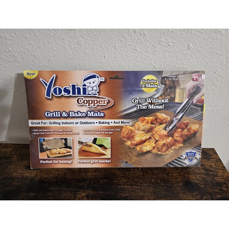 Yoshi YOSHIGC Non-Stick Copper Grill & Bake Mat - 2