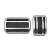 2pcs Accelerator Pedal Brake Footrest Pad Aluminum Alloy Replacement for