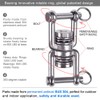 BeneLabel Dual Hanging Rings Hammock Swing Hanger, Swivel Stainless Steel
