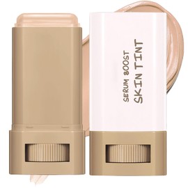 Beauty Balm Serum Boost Skin Tint Foundation Stick, Solid Tinted Foundation, Facial Color Correct, Contour Stick for Face Makeup