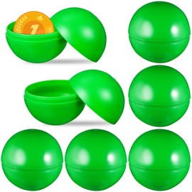 Tofficu 25 Pcs Bolas De Lotería Verdes, Bolas De Bingo Huecas De PláStico, 4cm, para Rifas Y Juegos, Accesorios De Fiesta, FáCil De Usar Y Transportar