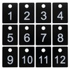 ABS Plastic Numbered Tags Rectangle Key Tags ID Tags Number