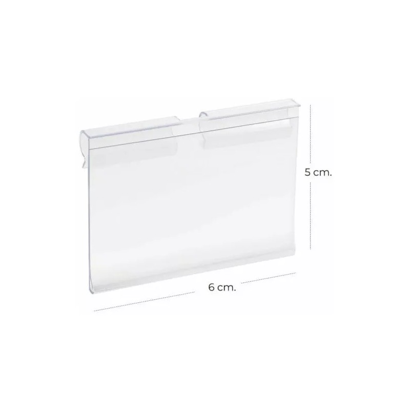 EGTMA Kit 200 Porta Precio Plano Gondolas Autoservicios