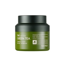 TONYMOLY The Chok Chok Green Tea Watery Moisturizer Cream – Intense Hydration with Fermented Green Tea Extract & Antioxidants, 3.4 oz
