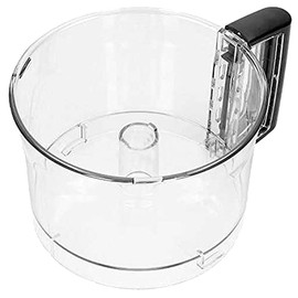 SPARES2GO Main Mixing Bowl with Black Handle Compatible with Magimix 4150 4200 XL Food Processor