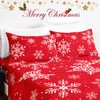 HCORA Christmas Pillow Cases Queen Size Set of 2 -