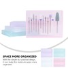 Outanaya 4pcs Nail Kit Grinding Heads Organizer Manicure Tool Boxes