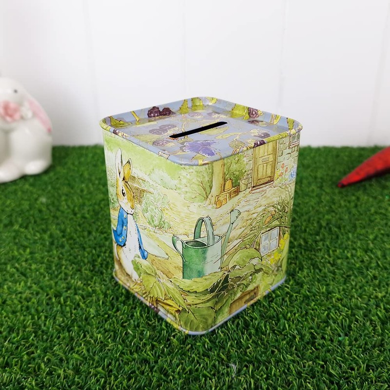 Crafty Capers Peter Rabbit Tin Money Box | Piggy Bank