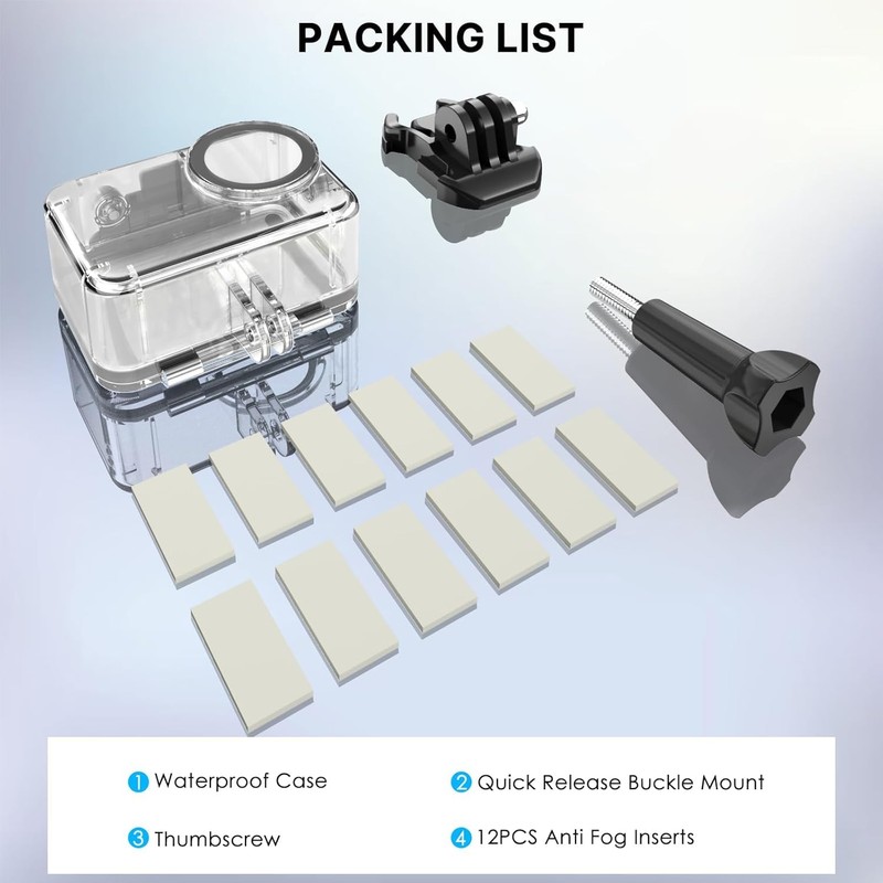 Zarmanuae 50M/164FT Waterproof Housing Case for DJI Osmo Action 5