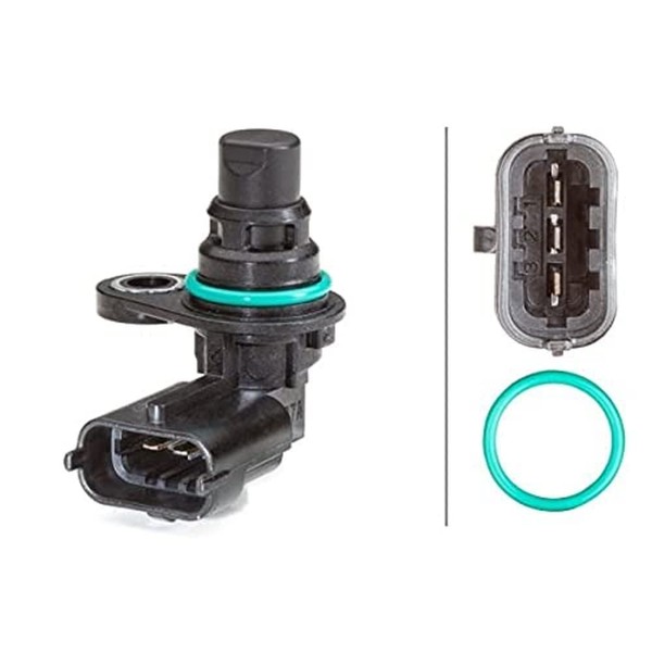 HELLA 6PU 013 122-211 Sensor, camshaft position - 3-pin connector