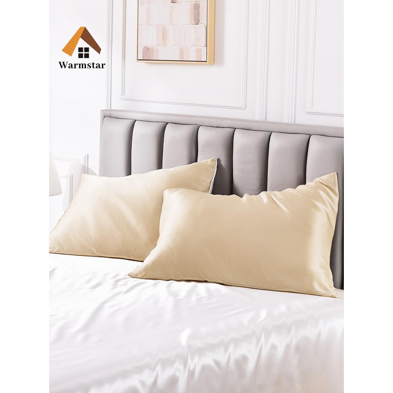 Warmstar Silk Pillowcase, 100% Natural, Grade 6A, 16.9 x 24.8