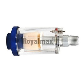 VEDA Mini Filter/Water Trap, 1/4" BSP Female Threads, In-line Air Filter, 5-micron, Protects Airbrush from Moisture Damage