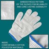 White Safety Work Glove Knitted Cotton Heavy Duty Gardening Factory