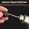 Diamond Twist Drill Bit Set, 10 Pieces, 0.8-4.0mm, High Speed