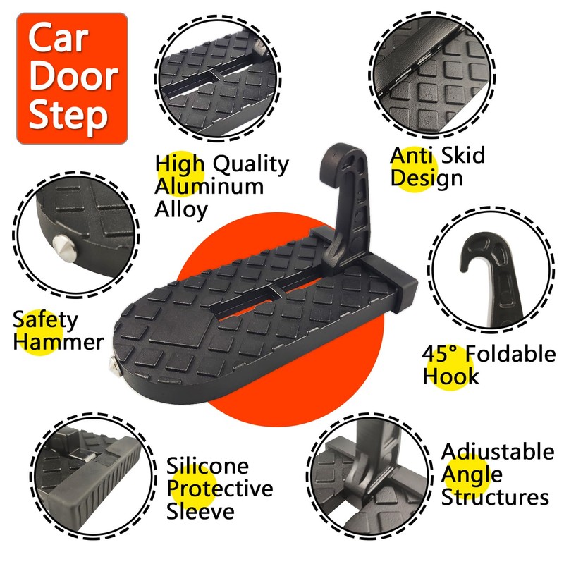 PTSTEL Vehicle Access Roof of Car Door Step Folding Doorstep