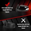 1 Pair Glossy Black Side Mirror Cover Caps for Ford