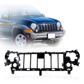 Perfit Liner Front Grille Grill Mounting Panel with Fog Light Holes Compatible With 2005-2007 JEEP Liberty CH1223101 55156755AF