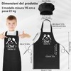 Halinuia Grembiule per bambini e cappello da chef, regolabile su