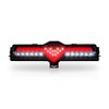 VIPMOTOZ Full LED Rear Bumper Center Backup Reverse Brake Light