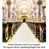 DUOBAO Aisle Runner for Wedding 15FTx2FT Sequins Indoor Outdoor Ceremonies