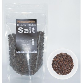 Black Salt Edible (Mill Granular) Himalayan Black Salt 300g Convenient Stand Chuck Bag) [Edible & Bath Use] 100% Edible Natural Gift Over 300 Million Years Old With More Than 80 Minerals, Can Be Used