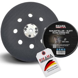RIKAMA® Sanding Disc Diameter 125 mm Velcro Suitable for Bosch/Skil Perforated for Random Orbital Sanders Polishing Pad Velcro Disc Professional (Sanding Disc)