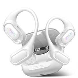 QXUFV Open Ear Headphones Bluetooth Wireless Headphones White