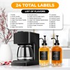 HOMELISTIC Syrup Dispenser Bottle Set: Coffee Bar Accessories for Kitchen