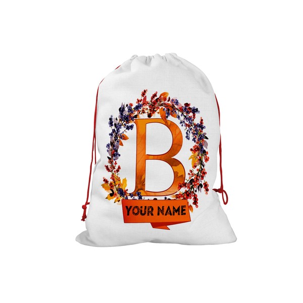 Bleu Reign Personalized Santa Sack Christmas Birthday Gift Wrap Bag