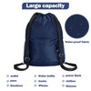 Waterproof Drawstring Bag, Lightweight String Backpack with Water Bottle Holder