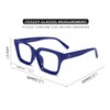 FEISEDY Retro Square Blue Light Blocking Reading Glasses Anti Glare