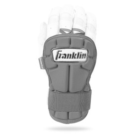 Franklin Sports Baseball Hand + Wrist Guard - PRT LG Series Adult Hand + Wrist Protector for Batting - Protective Hand, Wrist Shield - Right + Left Hand Hitters - Grey - One Size - Adult