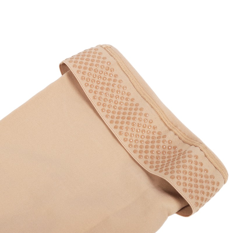 3XL Beige Open Toe Compression Stockings Thigh High 23‑32mmHg Toeless