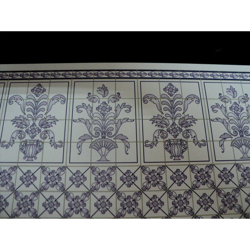 Brodnax Prints DOLLHOUSE WALLPAPER-LESLIE BLUE-1KT603