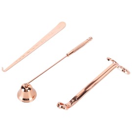 ZLXHDL Candle Wick Trimmer,3pcs Stainless Steel Candle Accessory Set Wick Trimmer Wick Cutter,Candle Trimmer for Home (Rose Gold)